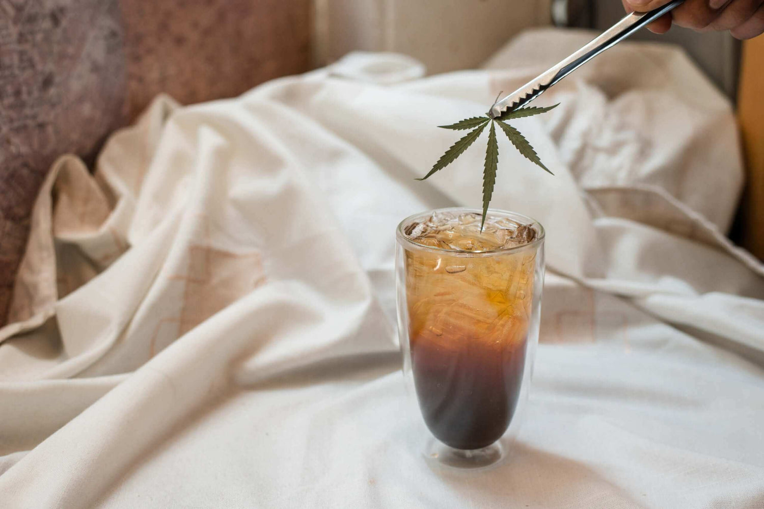 Caffeinated cannabidol CBD coffee