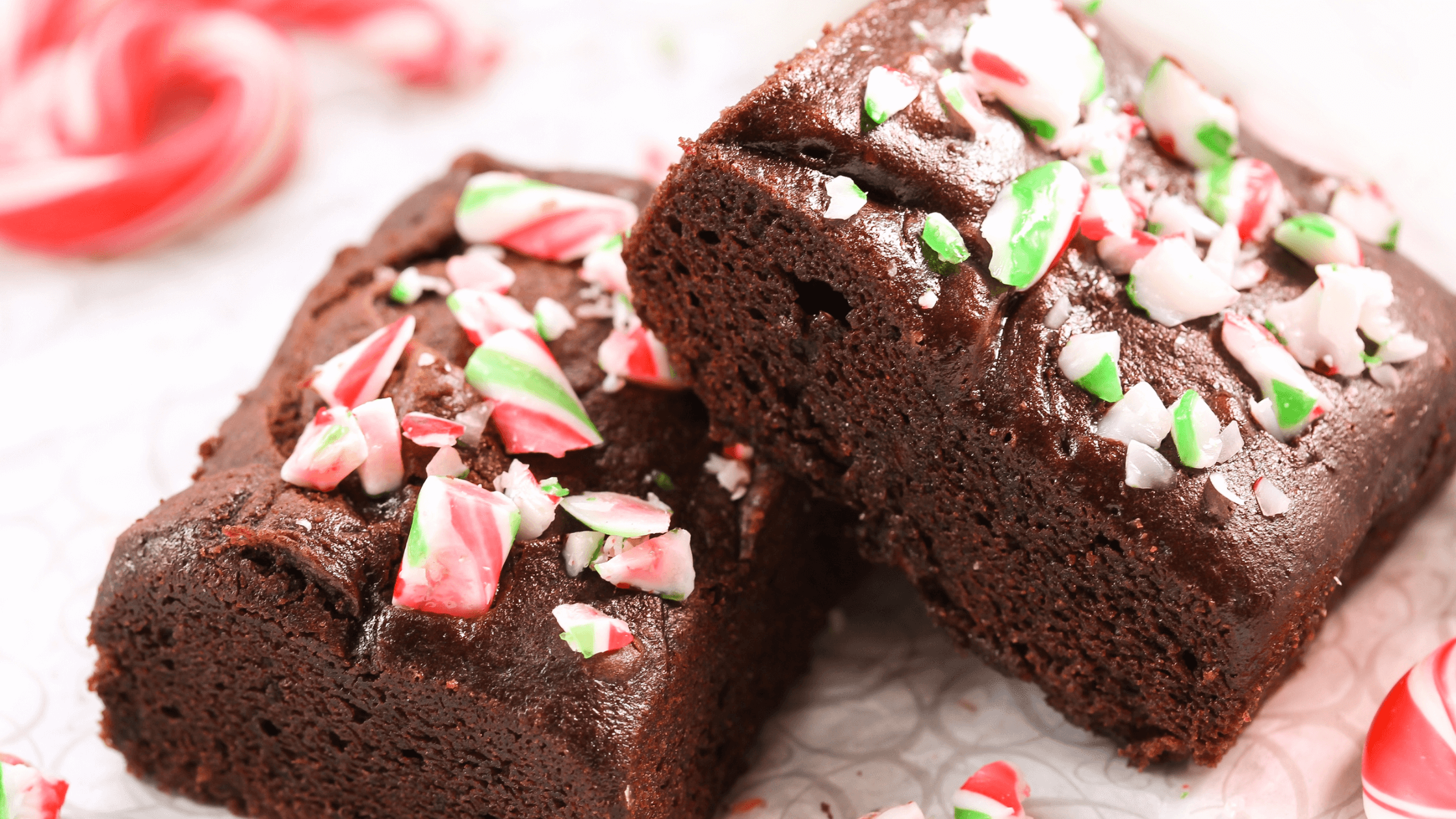 Peppermint Bliss Holiday Cannabrownies