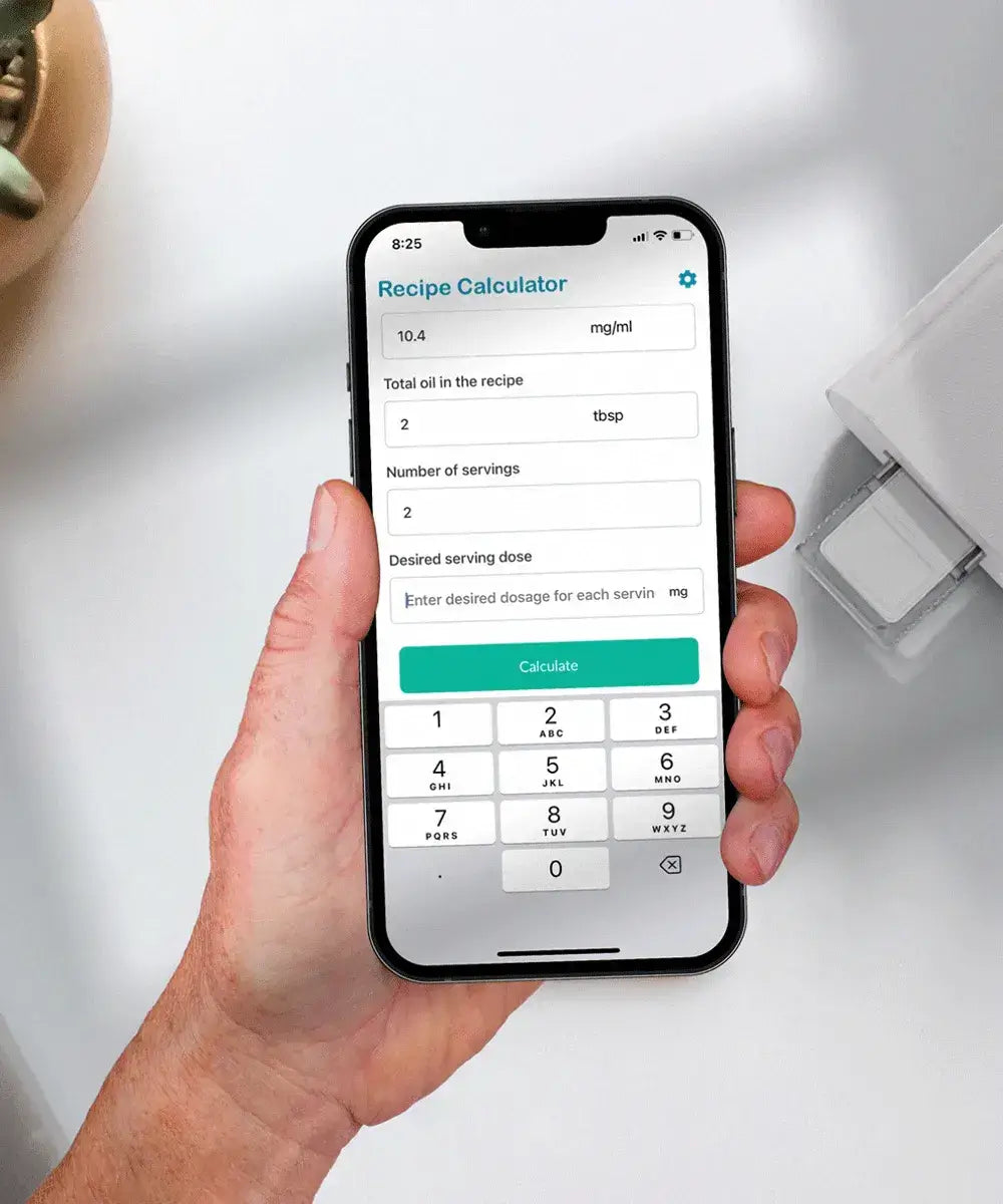 tcheck thc cbd potency tester recipe calculator