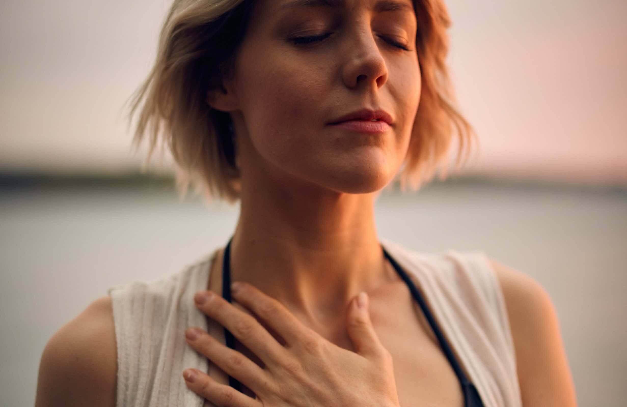 Woman taking control of her wellness