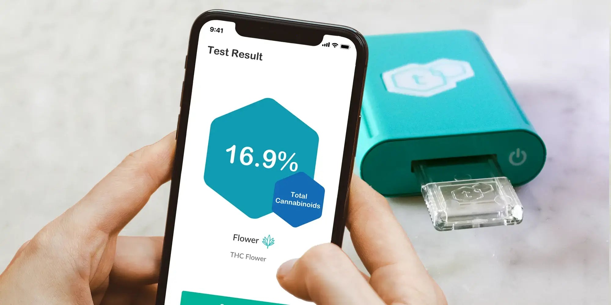 tcheck thc cbd potency tester performing test