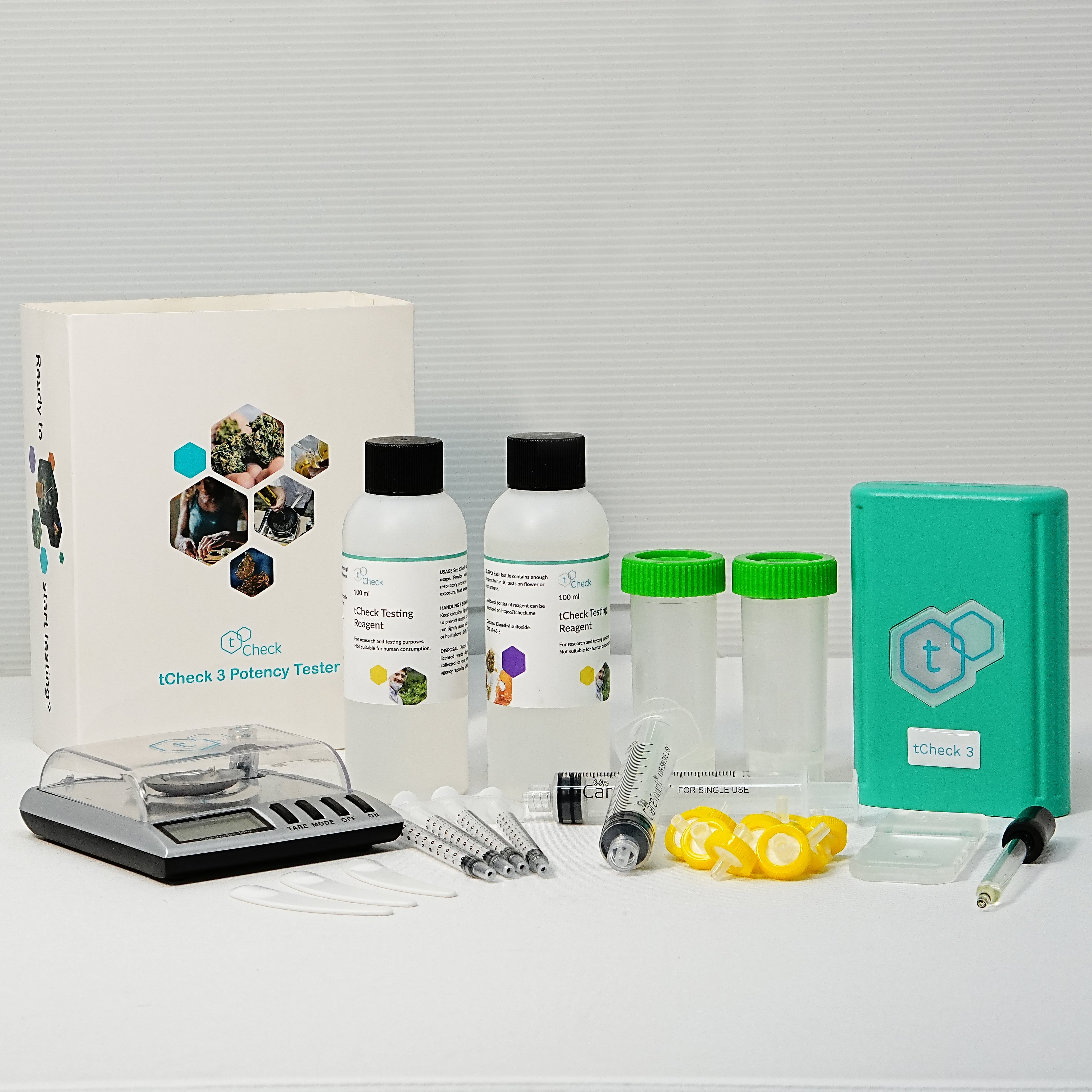 tCheck 3 THC Potency Tester with Flower Testing Expansion Kit | Green